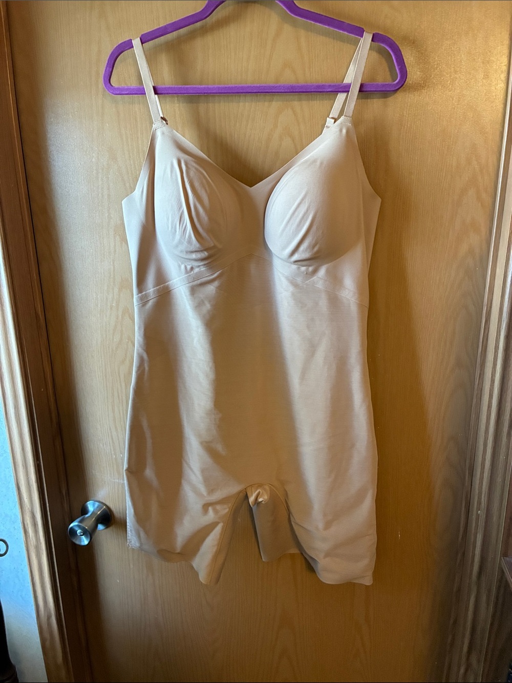 Honeylove Nude Full-Body Shapewear with Built-In Cups